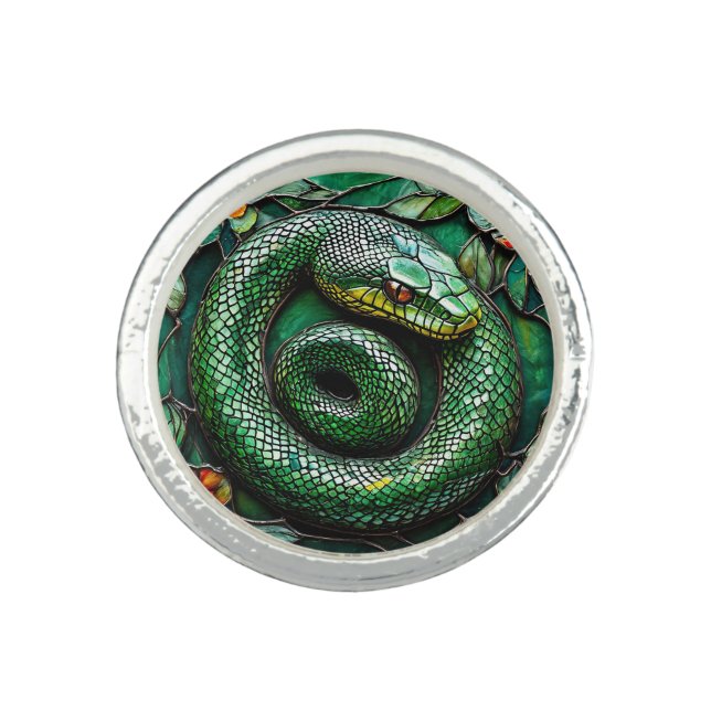 Green Snake Ring (Front)