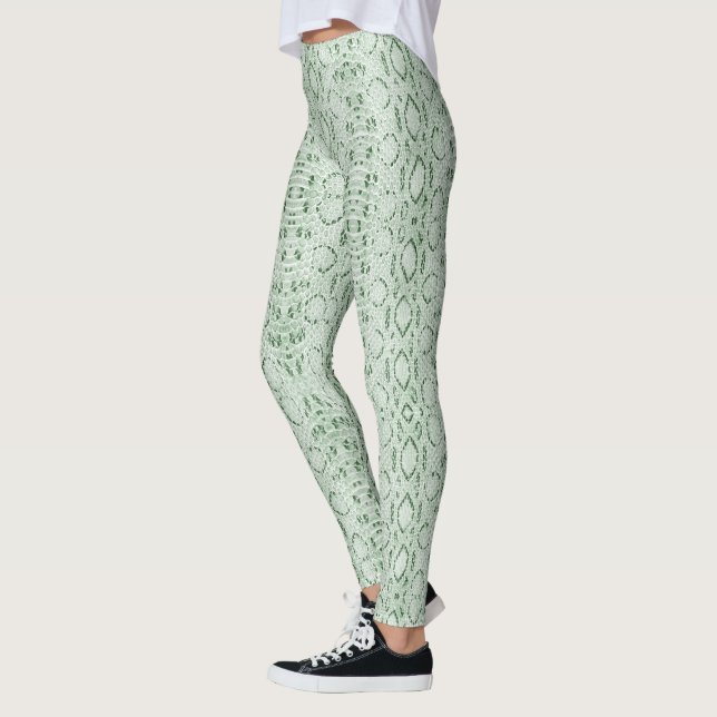 Green Snakeskin Leggings (Left)