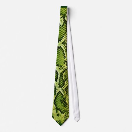 Green Snakeskin Tie