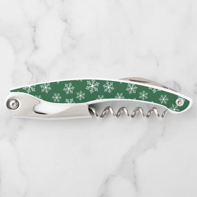 Green Snowflake Corkscrew (Front)