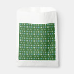 Green Snowflake Favor Bag
