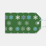 Green Snowflake Gift Tags