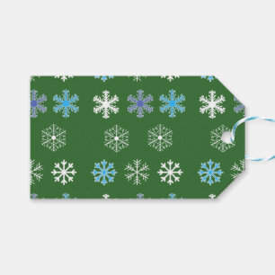 Green Snowflake Gift Tags