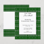 Green Snowflake Pattern (Front/Back)