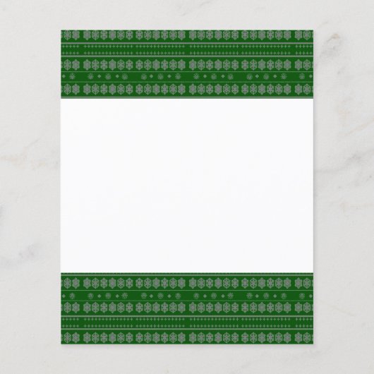Green Snowflake Pattern (Back)