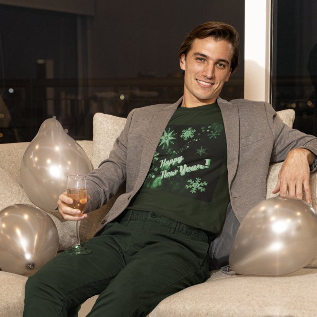 Green Snowflakes T-Shirt (Creator Uploaded)