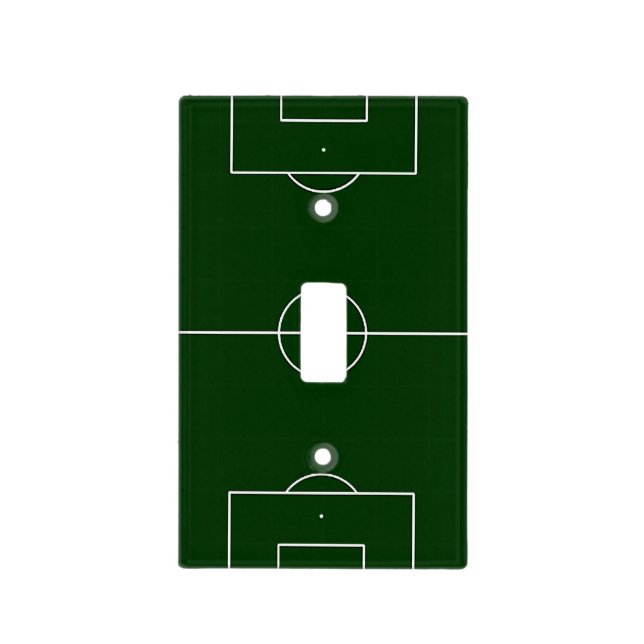 green soccer games stadium light switch cover (Front)