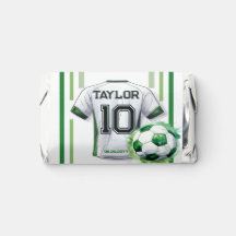 Green Soccer Sports Boy Jersey Kids Birthday Party