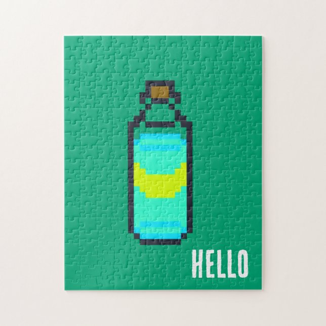 Green Soda Jigsaw Puzzle (Vertical)