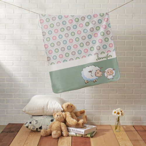 Green Soft Baby Blanket Name