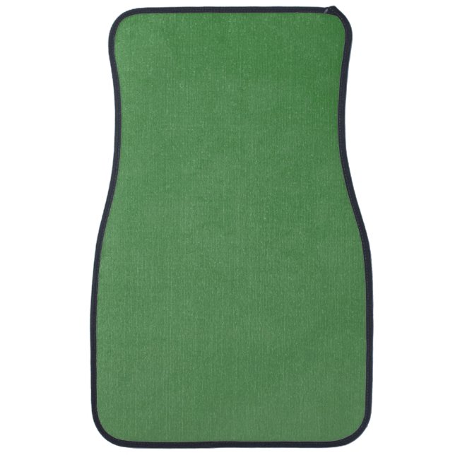 Green Solid Car Front Floor Mats (Front)