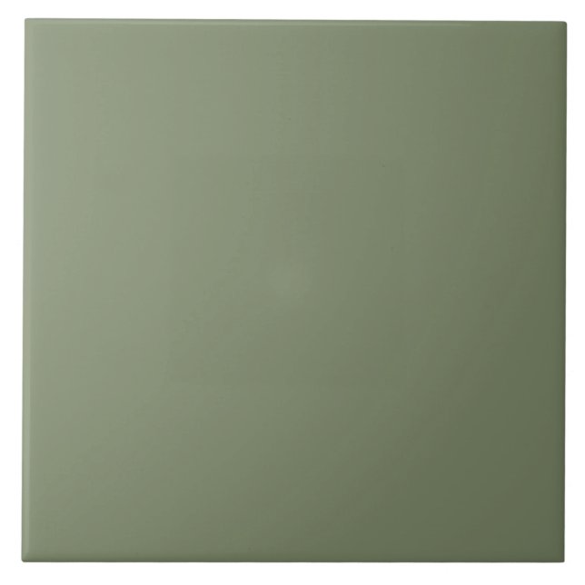 Green Solid Color  Ceramic Tile (Front)