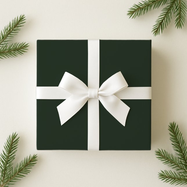 Green Solid color Christmas Wrapping Paper (Creator Uploaded)