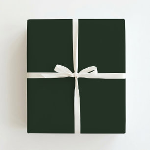 Green Solid color Christmas Wrapping Paper