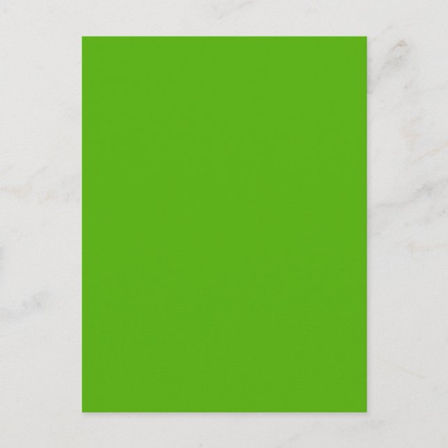 GREEN (solid color) ~ Postcard (Front)