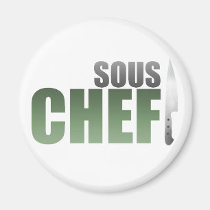 Green Sous Chef Magnet