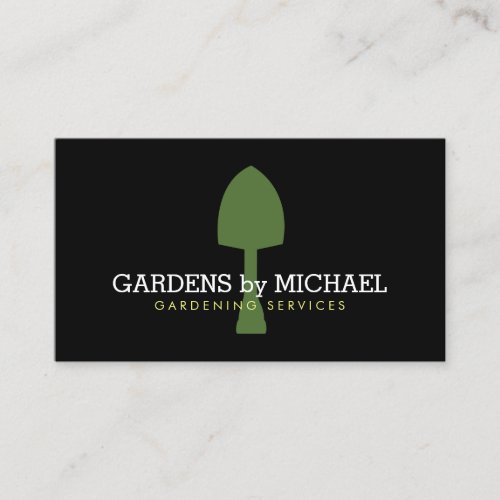Green Spade Gardening Services Business Card