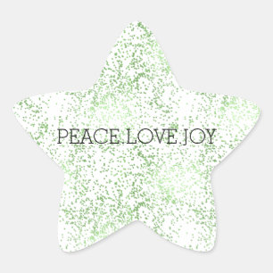 Green Sparkle Dots Gold Glitz      Star Sticker