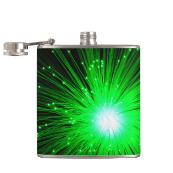 Green Sparks Flask by MarblesPictures at Zazzle