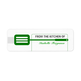 Green Spatula Kitchen Label