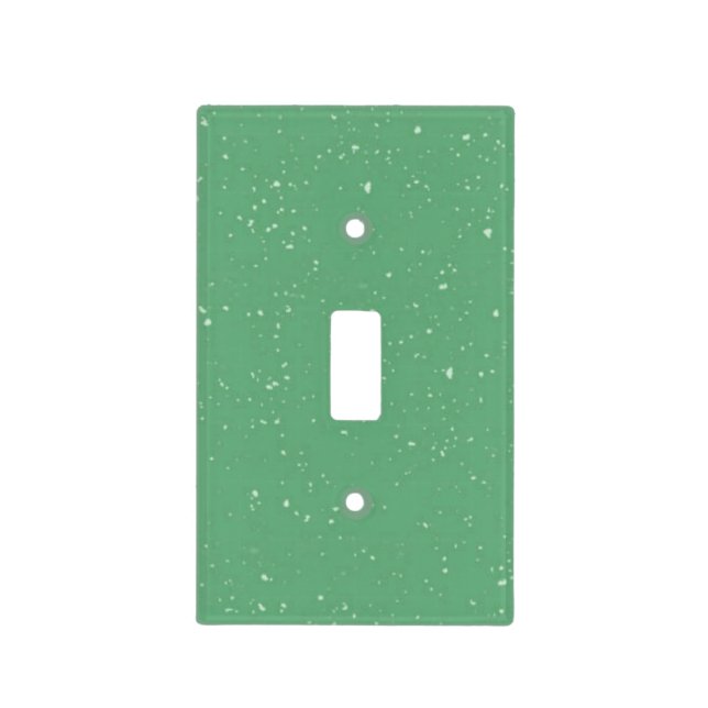 Green Speckled Light Switch Cover (Front)