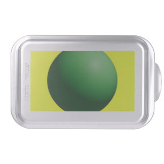 Green Sphere on Yellow Accent Pillow Cake Pan