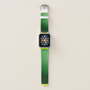 Green Sphere on Yellow Apple Watch Band