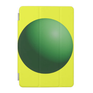 Green Sphere on Yellow iPad Mini Cover