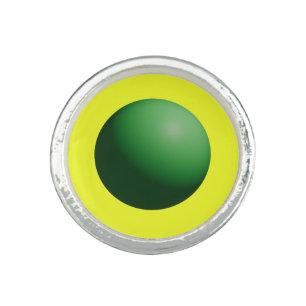 Green Sphere on Yellow Ring
