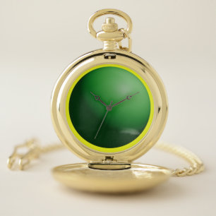 Green Sphere  Pocket Watch