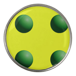 Green Spheres Golf Ball Marker