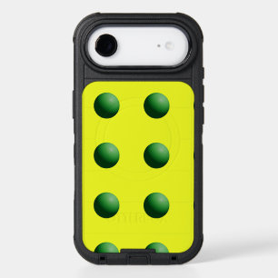 Green Spheres on Yellow iPhone 17 Air Case