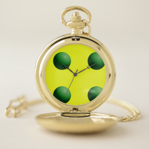 Green Spheres  Pocket Watch