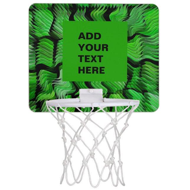 Green Spike Mini Basketball Hoop (Front)