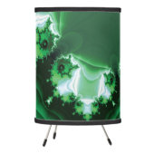 Green Spiral Fractal Tripod Lamp (Left)