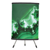 Green Spiral Fractal Tripod Lamp (Front)