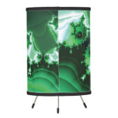 Green Spiral Fractal Tripod Lamp (Back)