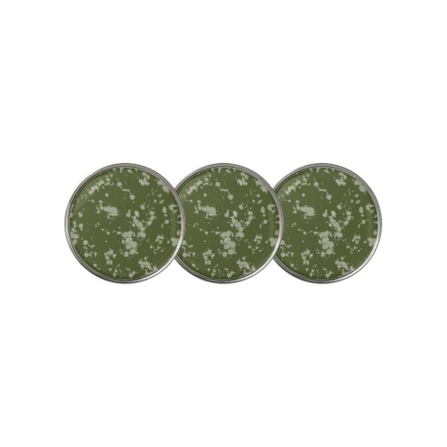 Green Splatter Golf Ball Marker (3 Up)