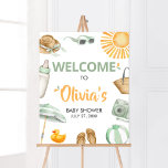 Green Splish Splash Baby Shower Welcome Poster<br><div class="desc">Make your event special with this Baby Bash Baby Shower with our cute and lovely printable Welcome Sign featuring adorable Summer Baby Shower theme. Download,  personalize,  and create lasting memories with this perfect touch for your joyous celebration!

BS853</div>