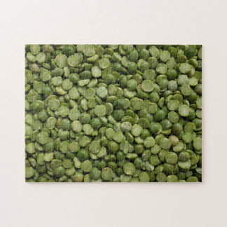 Green split pea jigsaw puzzle