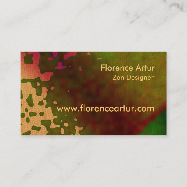 Green Spots Business Card (Front)