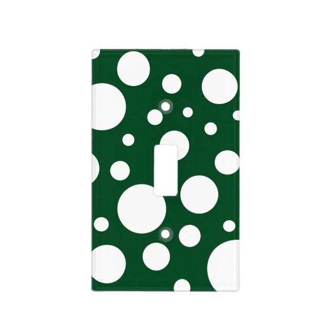 Green Spots Light Switch Cover (Front)