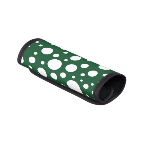 Green Spots Luggage Handle Wrap