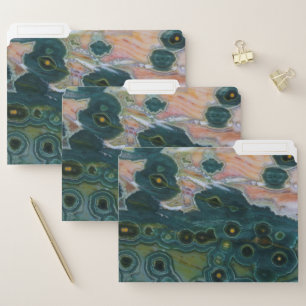 Green Spotted Ocean Jasper File Folder