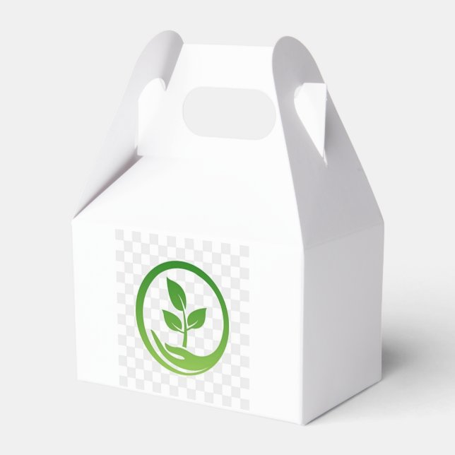 Green Spout Eco-Friendly Favor Box (Front Side)