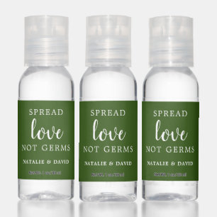 Green Spread Love Not Germs Hand Sanitizer