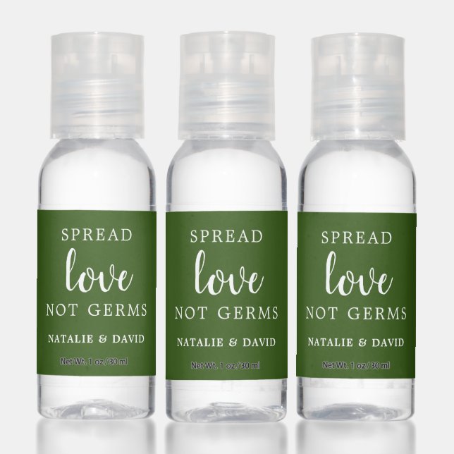 Green Spread Love Not Germs Hand Sanitizer (Set)