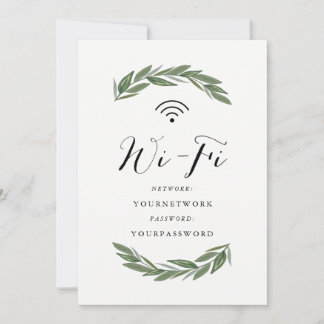 Green Sprigs Wifi Sign