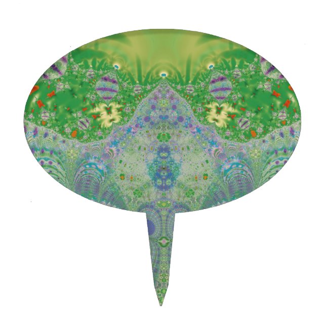 Green Spring Cake Topper (Front)