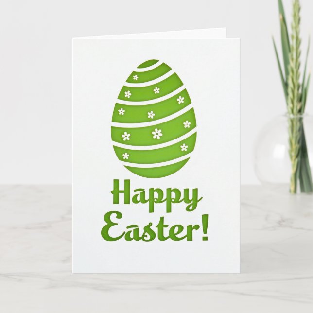 Green Spring Celebration Card (Front)